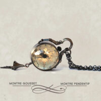 Montre femme Perles du Temps Noir- montre de qualité, Montre infirmière - La perle du temps Noire-montre femme, montre steampunk, montre pendentif femme, une petite montre pendentif, montre lolita, montre pendentif gothique, montre squelette, pendentif steampunk, montre ancienne montre de col