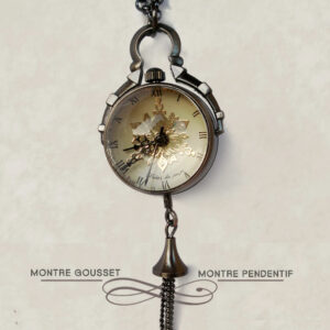 la Montre infirmière - La perle du temps Noire-Montres à gousset vintage