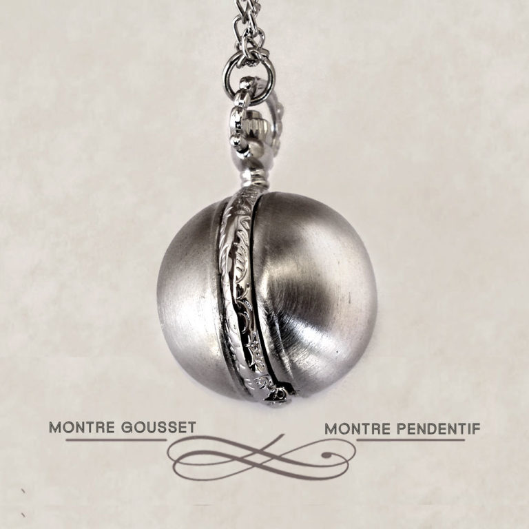 Pendentif Montre à Gousset Vintage Lady Deluxe - Sphère, Remontage Manuel, 29,8g, Unisexe