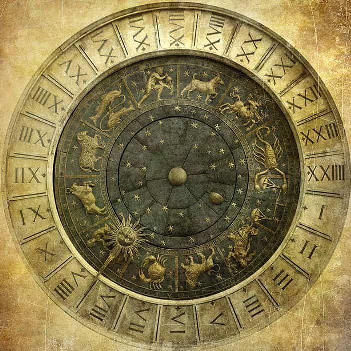 montre de poche , horloge mural, horloge mecanique. une magnifque montre gousset de perles du temps avec des signes astrologiques